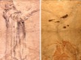 Carracci Ludovico-San Domenico (recto) - Studio di panneggio (verso)
